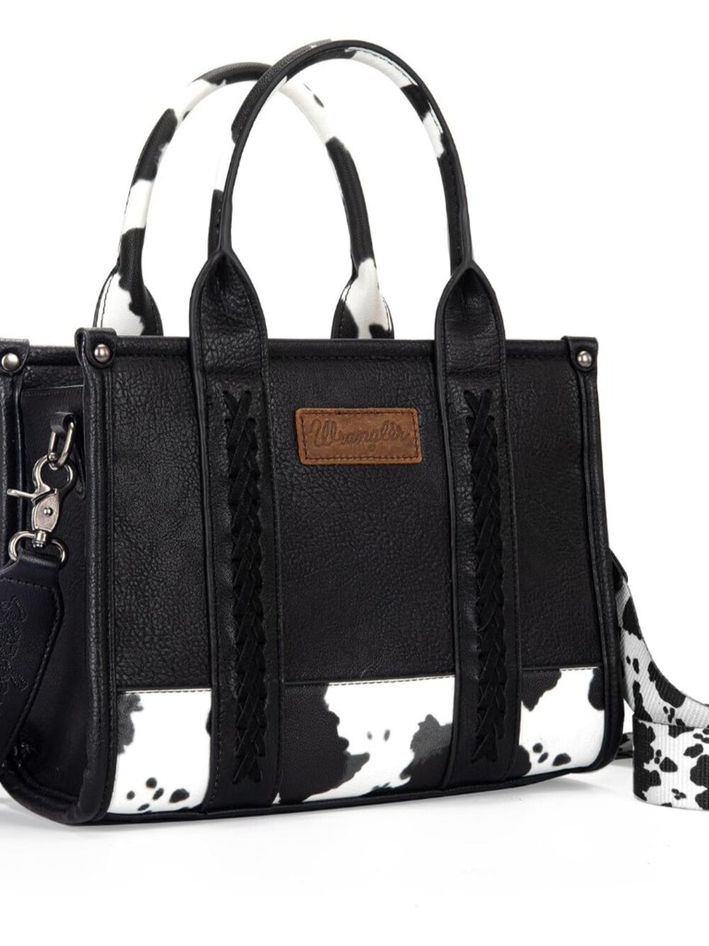 Wrangler Tote Bag for Women Western Cow Print Purse Designer Top Handle Handbags